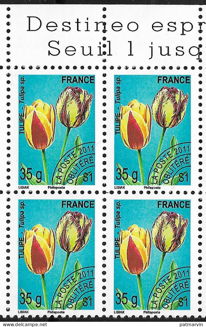 France Préoblitéré An2023 Neuf** Tulipe Y&T N° 259A Philaposte Avec A Au Lieu De @ Haut De Feuille - Other & Unclassified