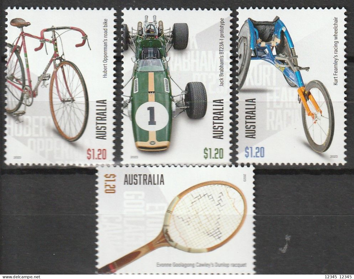 Australië 2023, Postfris MNH, Sport, Tennis, Bicycle, Racing Car - Unused Stamps