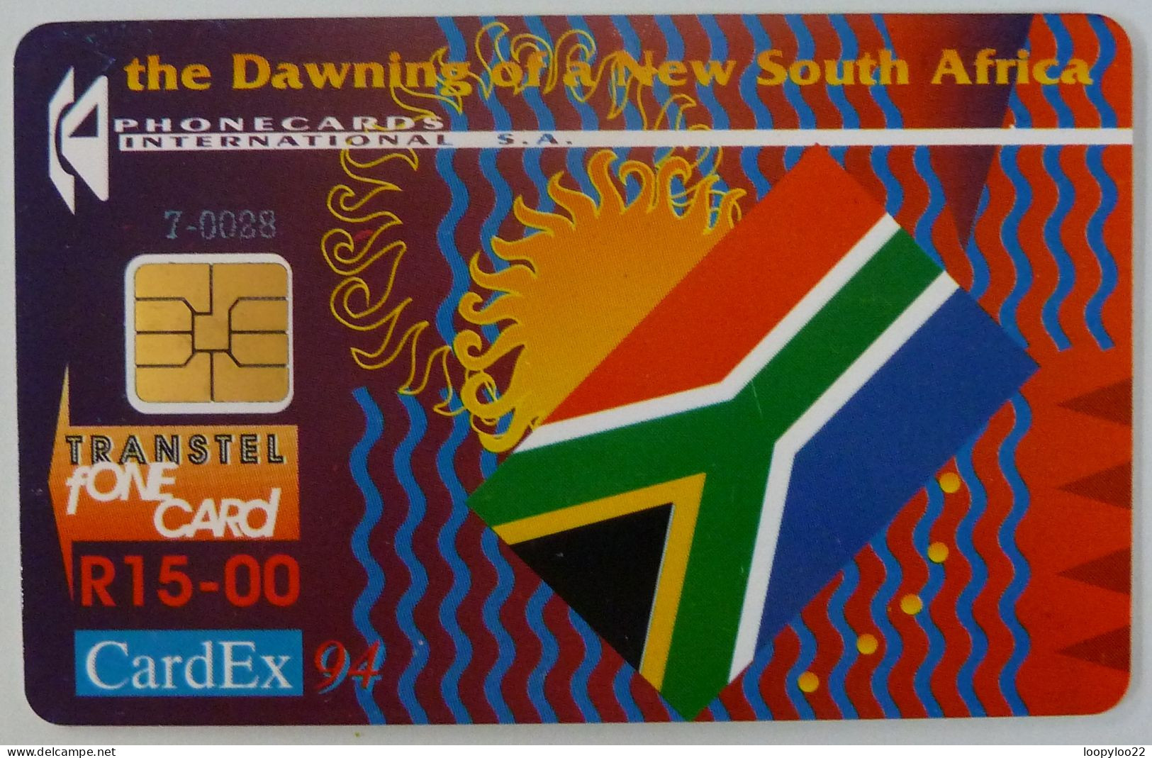 SOUTH AFRICA - Chip - Transtel - Cardex 94 - Type 1 - (7-0028) - 100ex - Mint - RRRR - Sudafrica