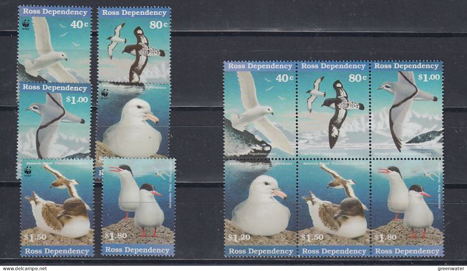 Ross Dependency 1997 Sea Birds  6v + Bl Of 6  ** Mnh (59478) - Neufs