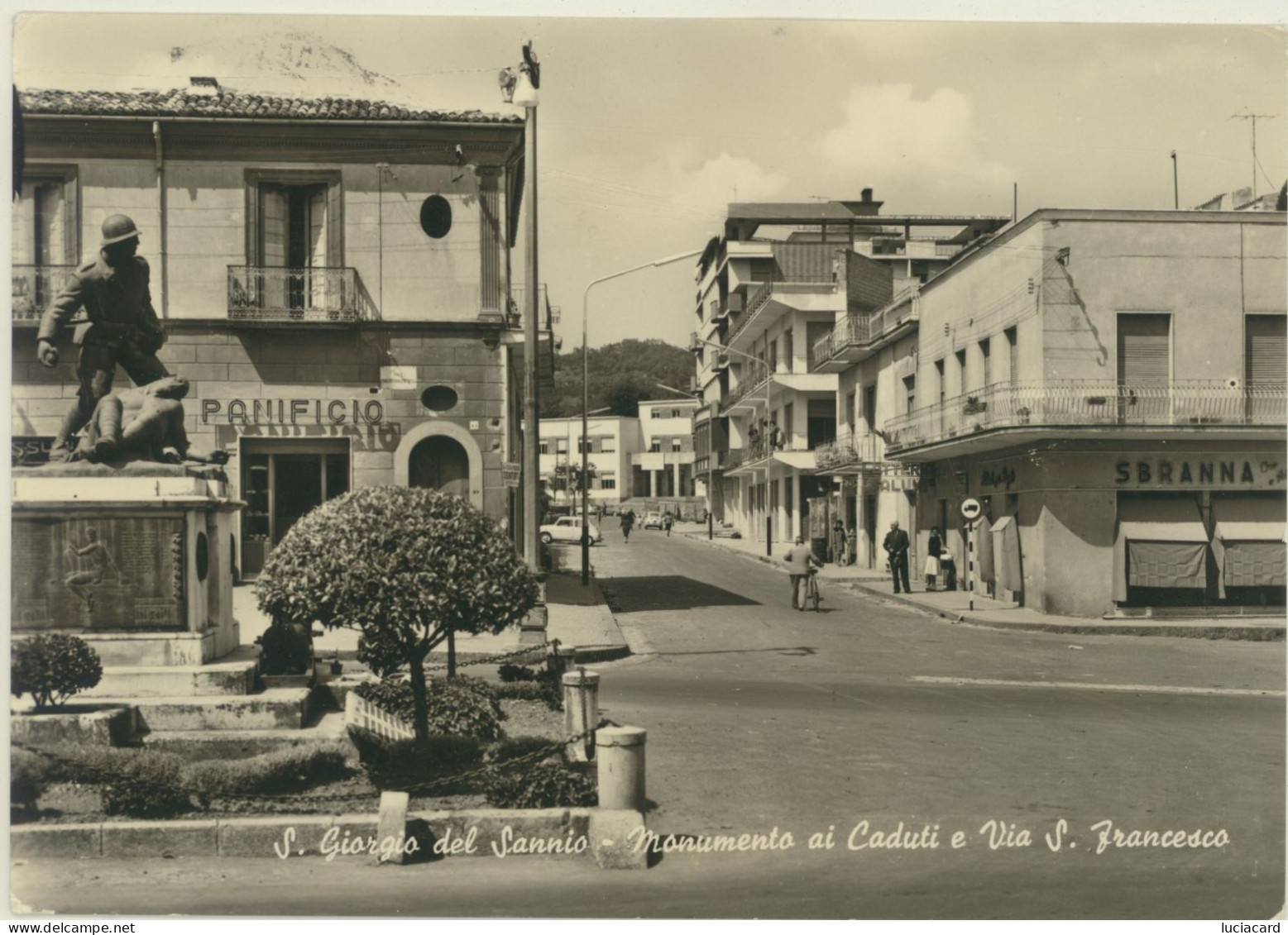 S.GIORGIO DEL SANNIO -BENEVENTO -MONUMENTO AI CADUTI E VIA S.FRANCESCO - Benevento