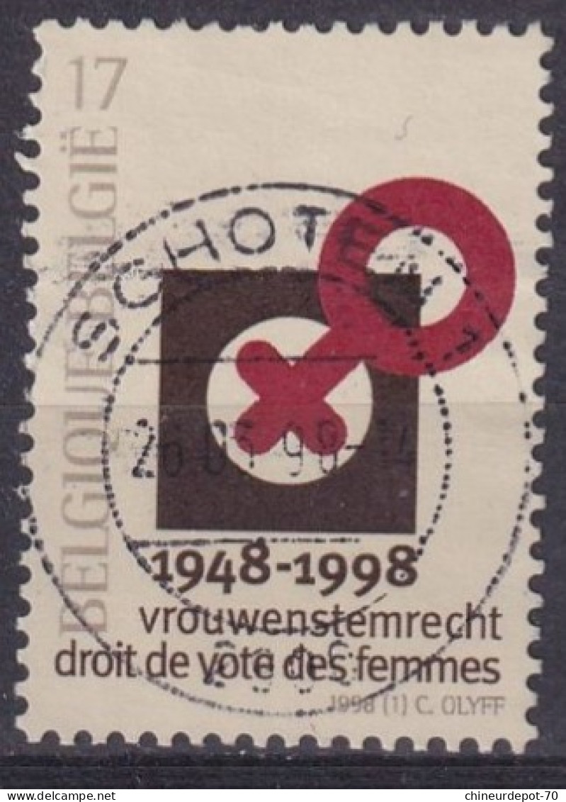 DROIT DE VOTE DES FEMMES Hannut Florenville Virton Schoten Bouillon Marche En Famenne Houffalize Neufchâteau - Used Stamps