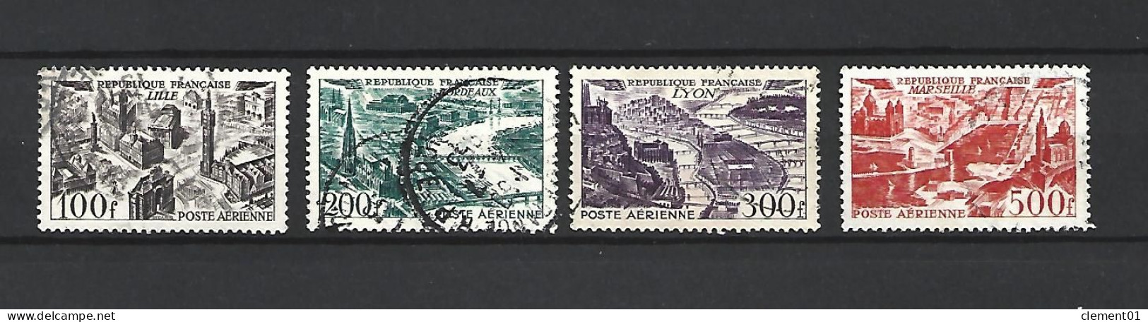 Poate Aérienne 24 à 27 Oblitéré - 1927-1959 Oblitérés