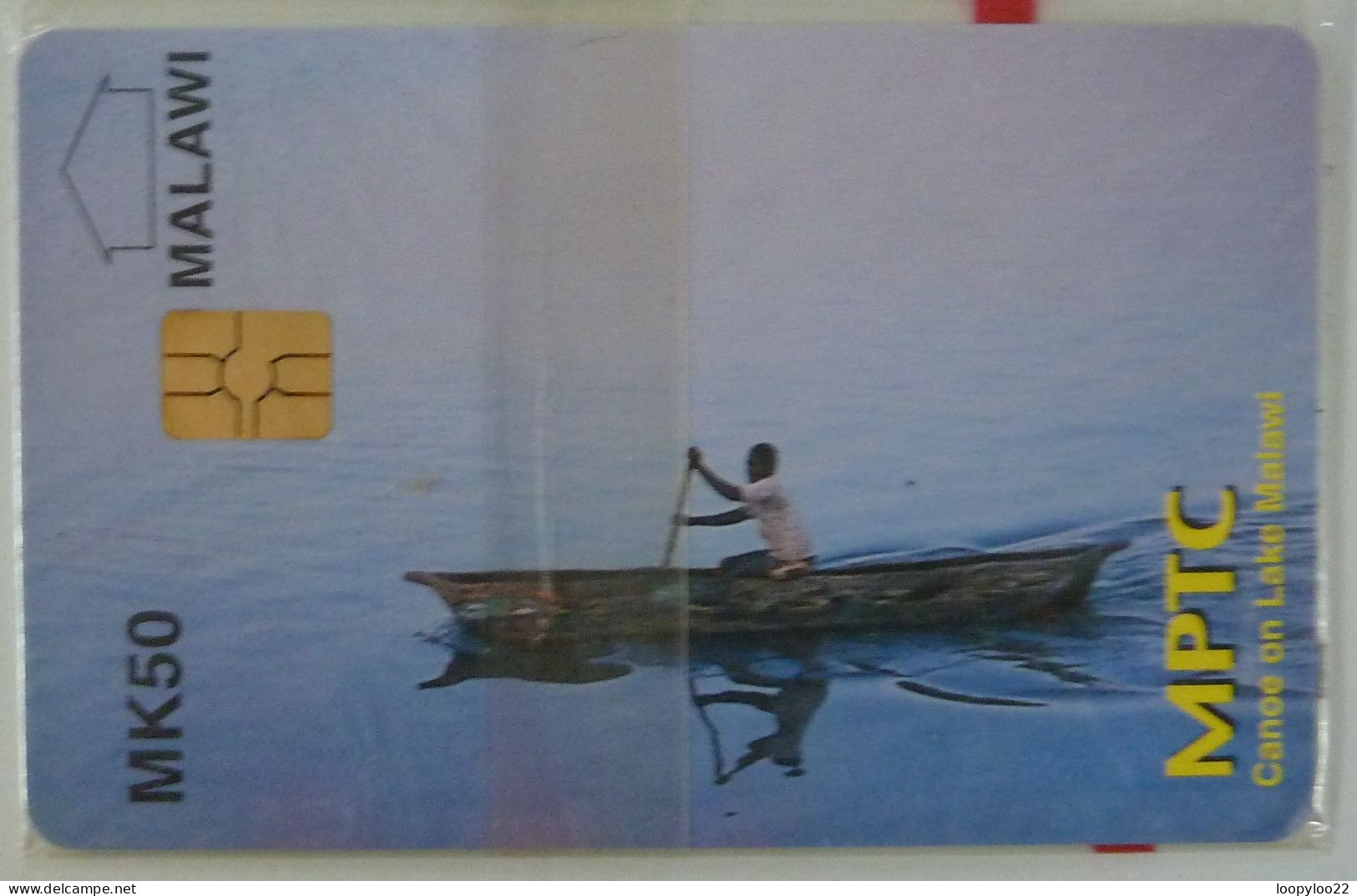MALAWI - Chip - MK 50 - MPTC - Canoe On Lake Malawi - Mint Blister - Malawi