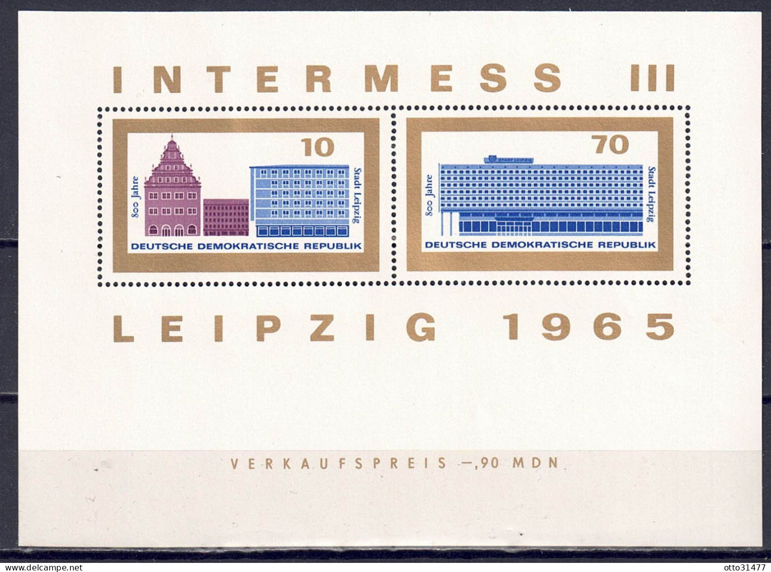 DDR 1965 - INTERMESS III, Block 23, Postfrisch ** / MNH - 1950-1970