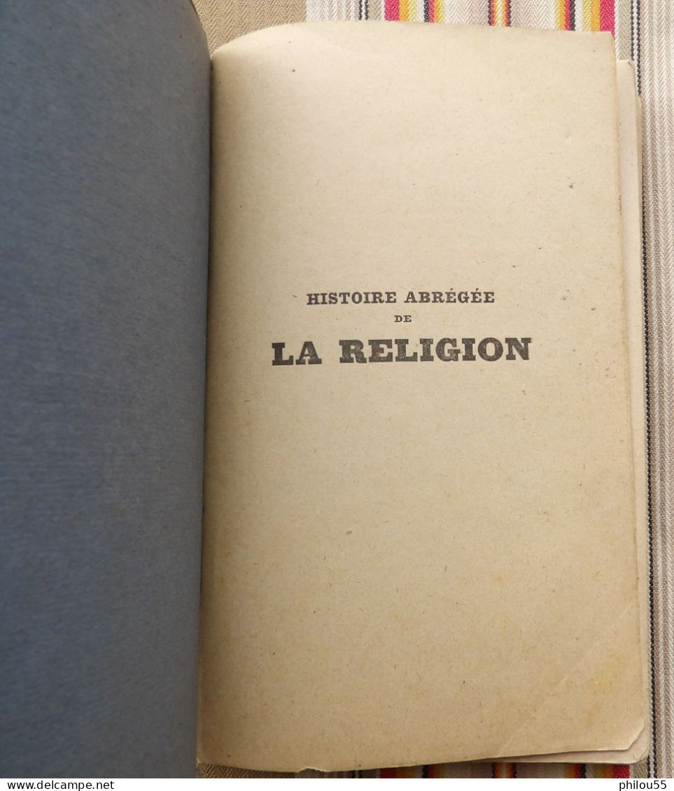 12 RODEZ Imprimerie CARRERE Histoire Abregee De La Religion Abbe GENIEYS 1922 - Midi-Pyrénées