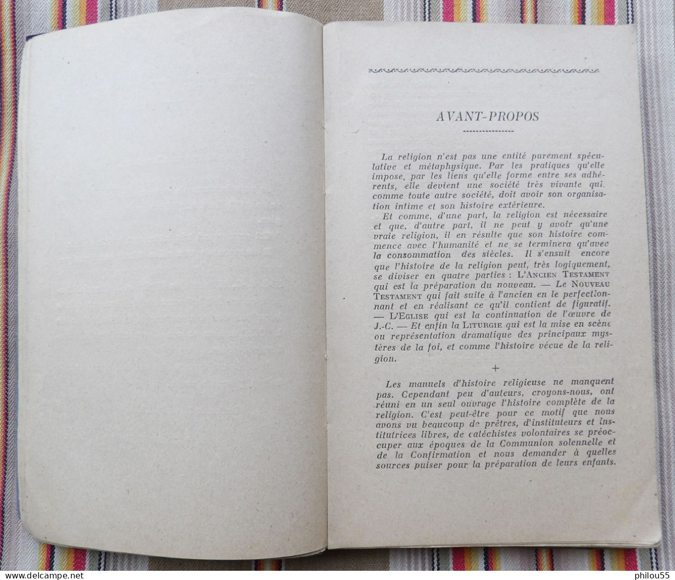 12 RODEZ Imprimerie CARRERE Histoire Abregee de la Religion Abbe GENIEYS 1922