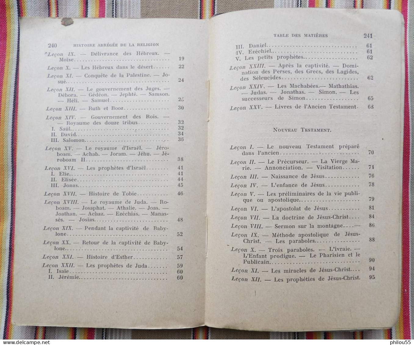 12 RODEZ Imprimerie CARRERE Histoire Abregee de la Religion Abbe GENIEYS 1922