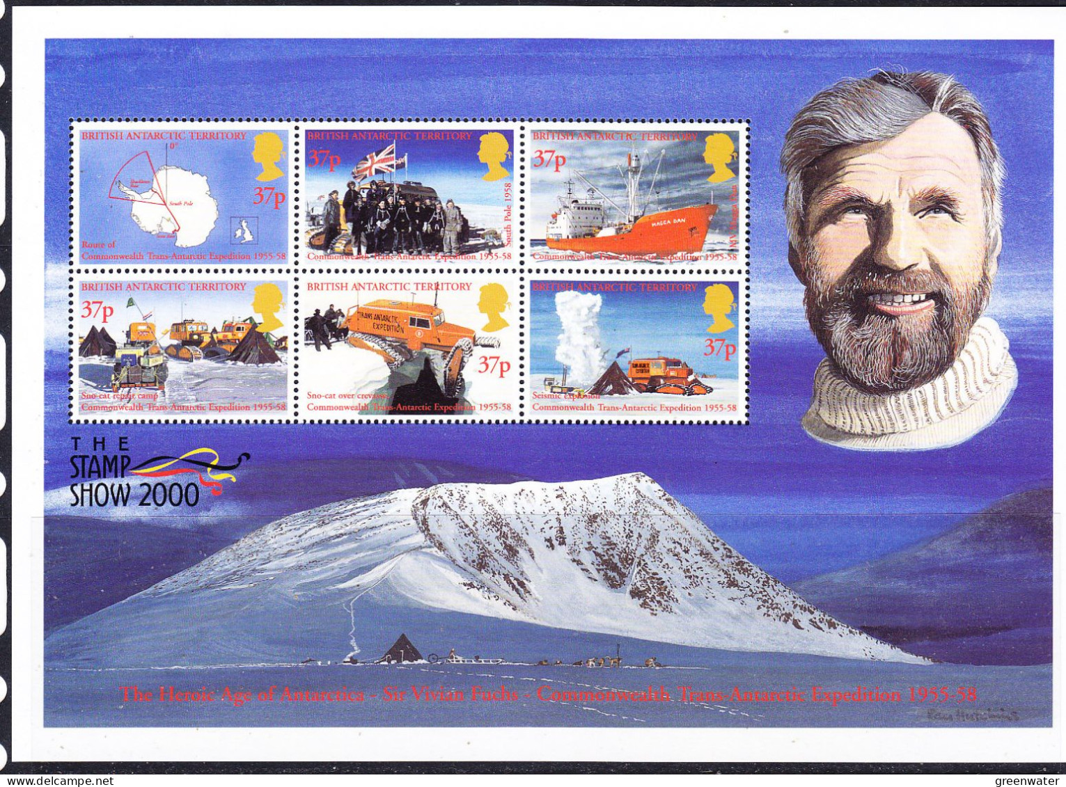 British Antarctic Territory (BAT) 2000 Sir Vivian Fuchs M/s ** Mnh (59482) - Neufs