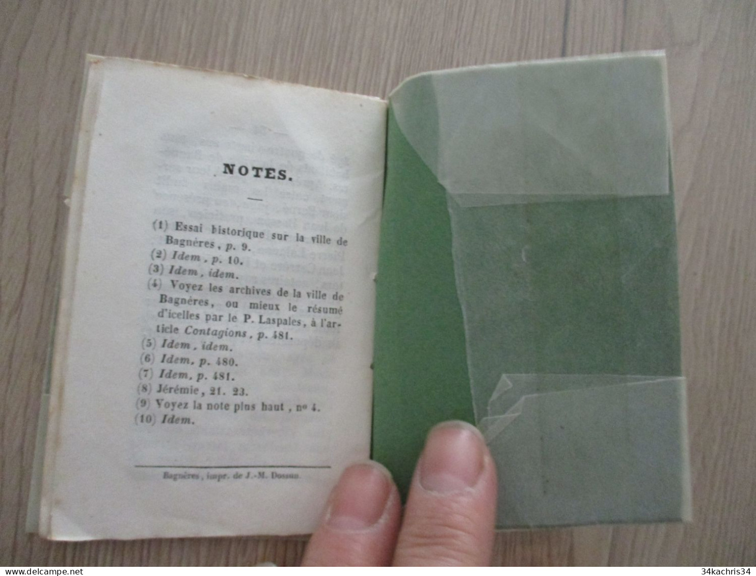 Essai 31 P LEFEUVE Histoire De Liloye 1841 Bagnères De Bigorre 7.5 X 10.8 - Midi-Pyrénées