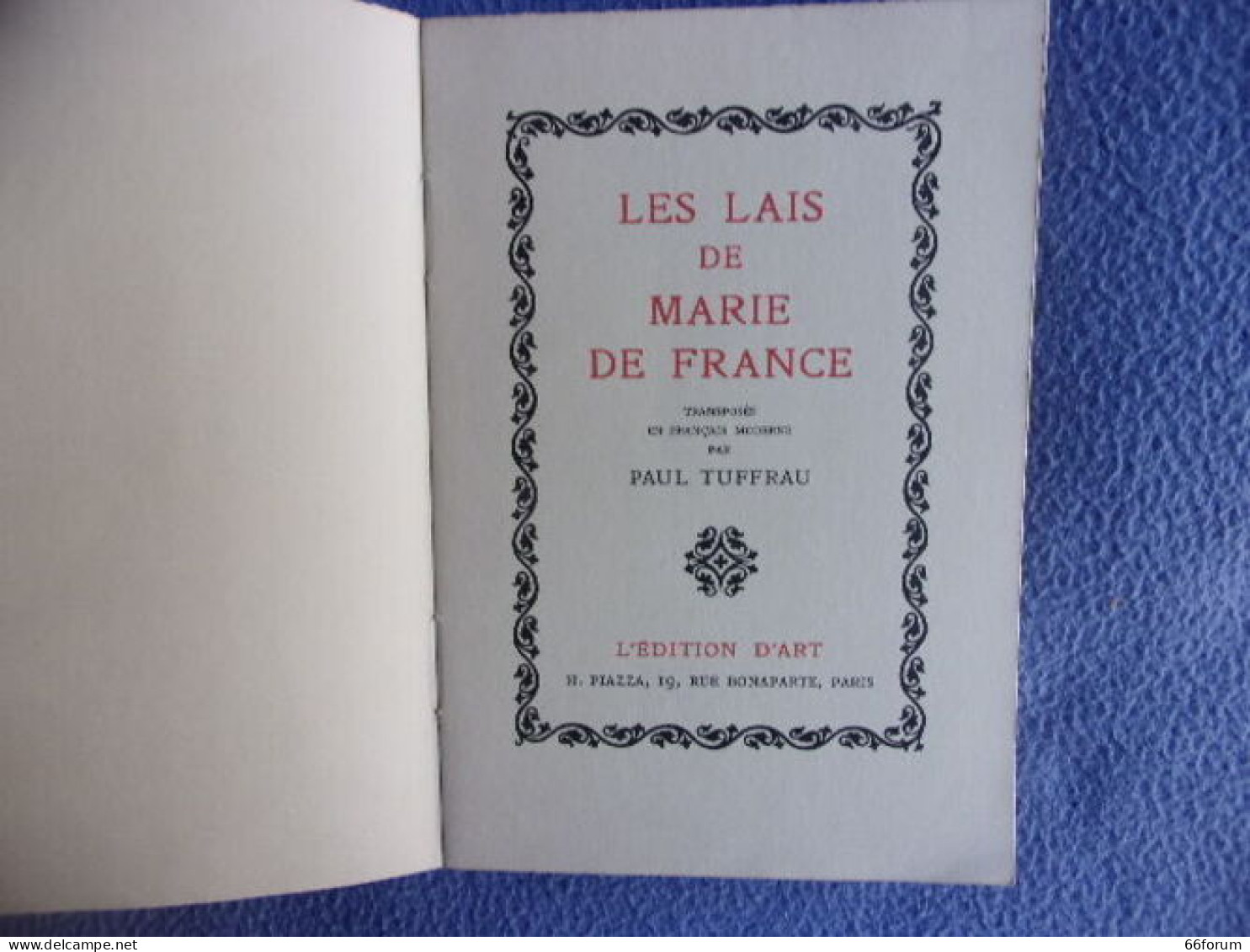 Les Lais De Marie De France - 1701-1800