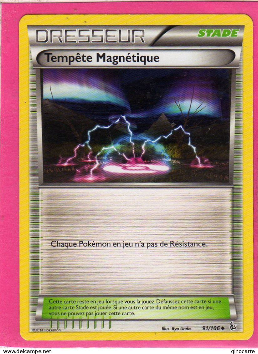 Carte Pokemon Francaise 2014 Xy Etincelles 91/106 Tempete Magnetique Neuve - XY