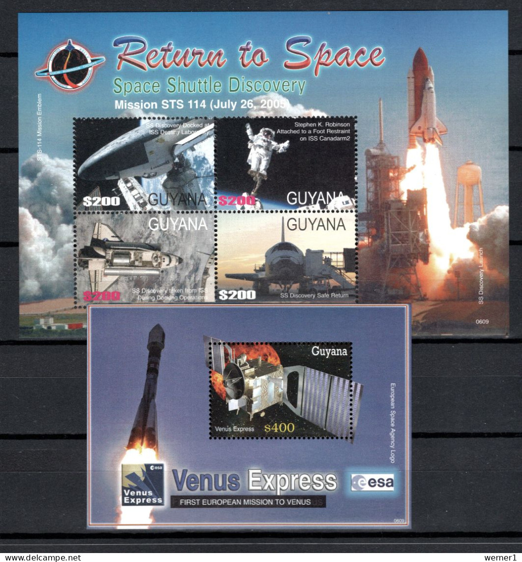 Guyana 2006 Space, Discovery, Venus Express Sheetlet + S/s MNH - Amérique Du Sud