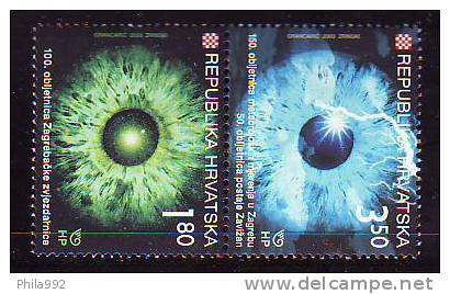 Croatia 2003 Y Astronomy Meteorology Mi No 636-37 MNH - Croatia