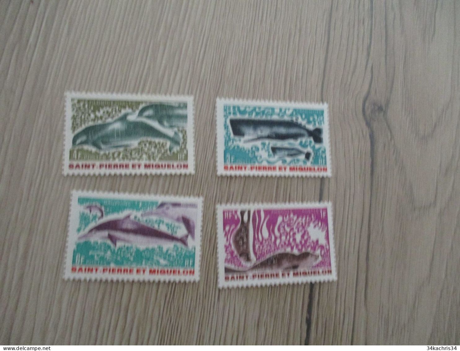 SAINT Pierre Et Miquelon N° 391 à 394 Sans Charnière - Unused Stamps