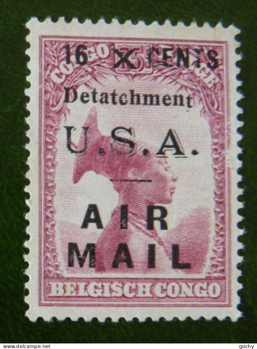 Belgian Congo Belge - 1931  : N° 175 (*) USA DETATCHMENT AIR MAIL SURCHARGE - Neufs