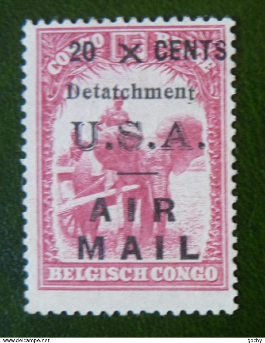 Belgian Congo Belge - 1931  : N° 176 (*) USA DETATCHMENT AIR MAIL SURCHARGE - Unused Stamps