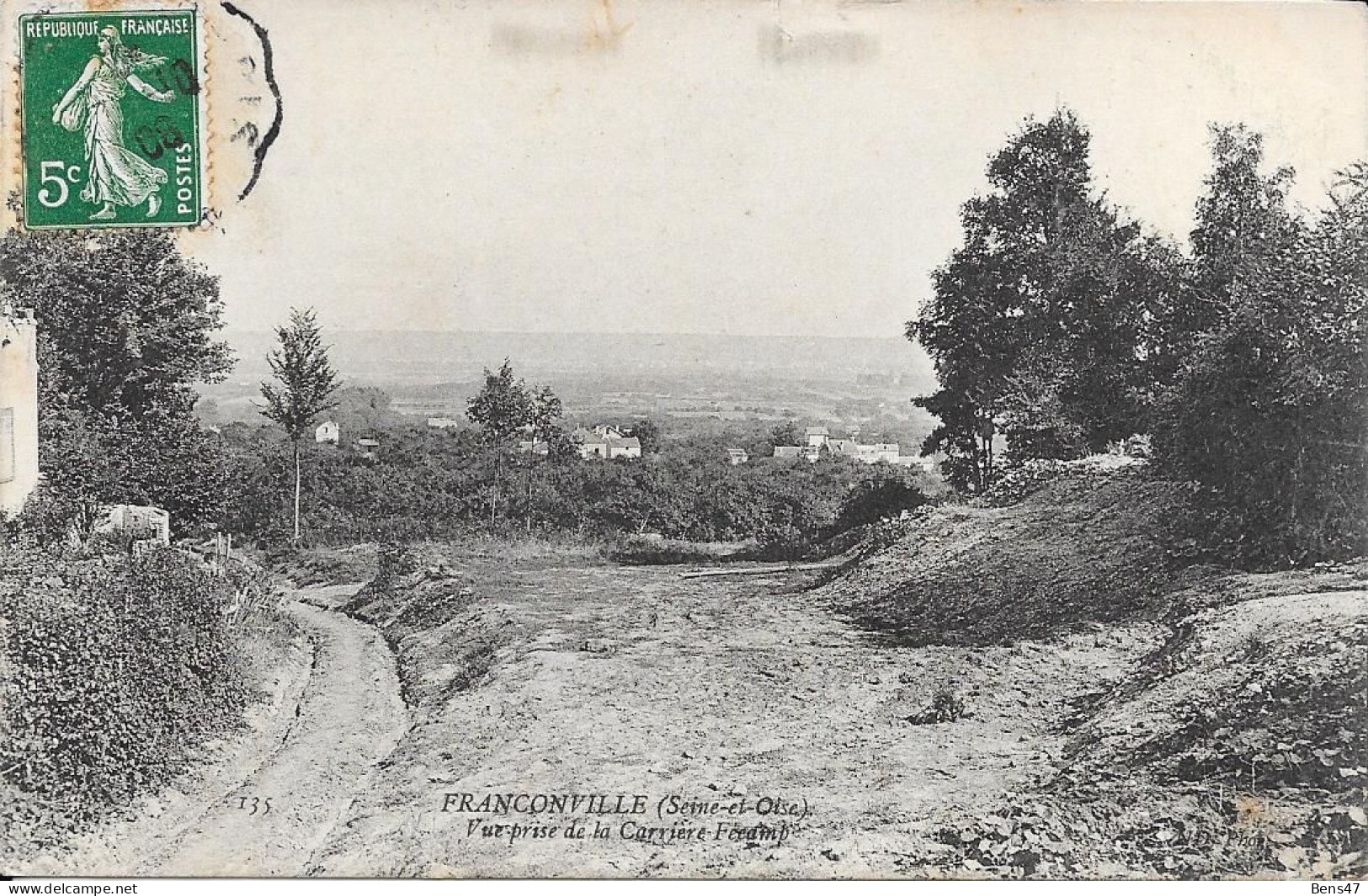 95 Francoville Vue Prise De La Carriere Fécamp - Franconville