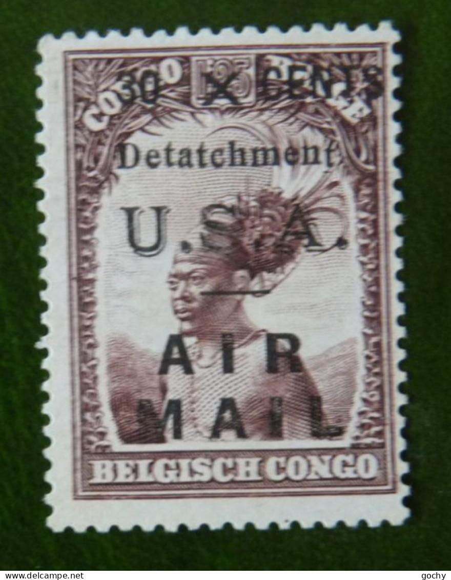 Belgian Congo Belge - 1931  : N° 177 (*) USA DETATCHMENT AIR MAIL SURCHARGE - Neufs