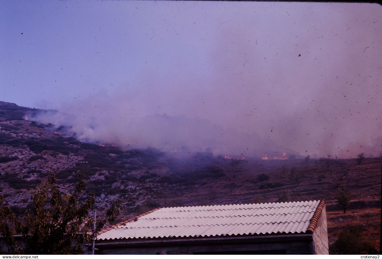 Photo Diapo Diapositive Slide à Situer INCENDIE En 1962 VOIR ZOOM - Diapositives