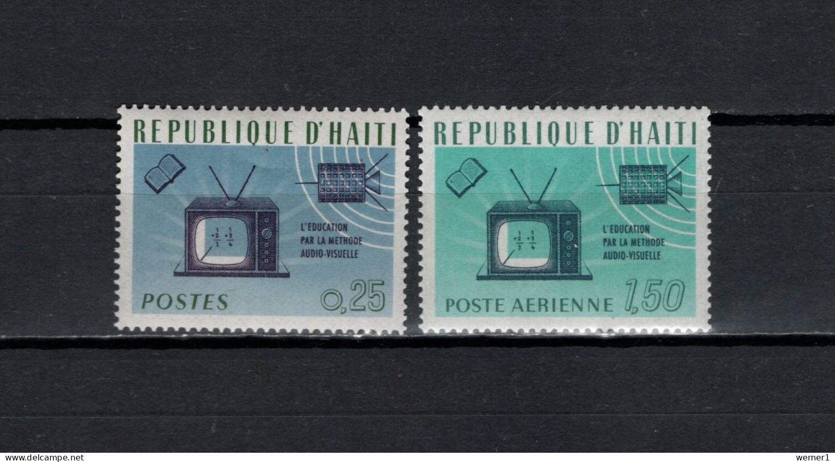 Haiti 1966 Space Telecommunication 2 Stamps MNH - Amérique Du Nord