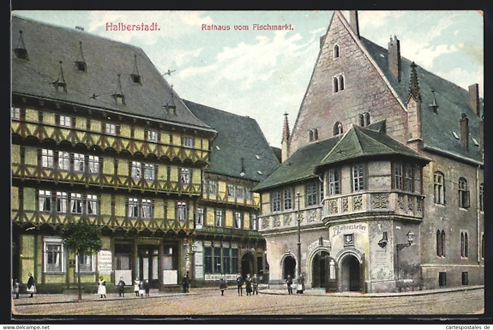 AK Halberstadt, Rathaus Von Der Ostseite  - Halberstadt
