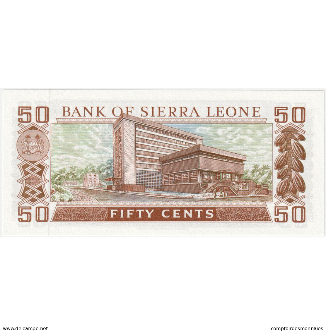 Sierra Leone, 50 Cents, UNDATED (1984), KM:4e, NEUF - Sierra Leona