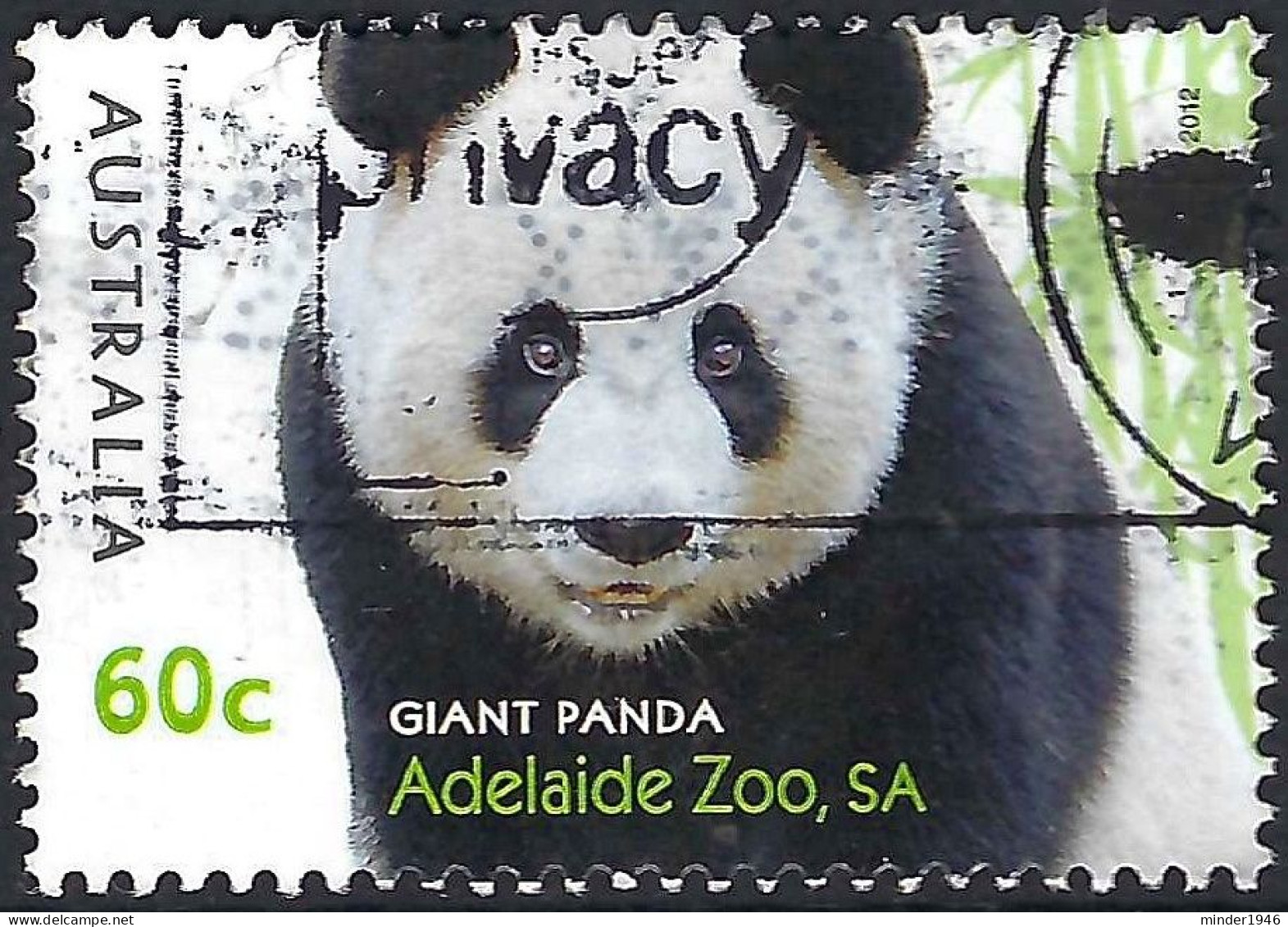 AUSTRALIA 2012 60c Multicoloured, Zoo Animals-Giant Panda Adelaide Zoo Used - Usados