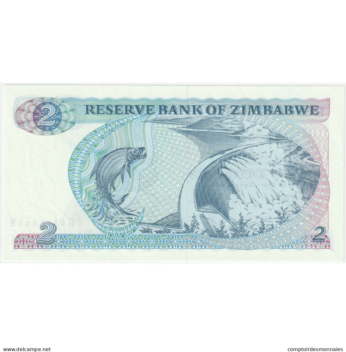 Zimbabwe, 2 Dollars, 1983, KM:1b, NEUF - Simbabwe