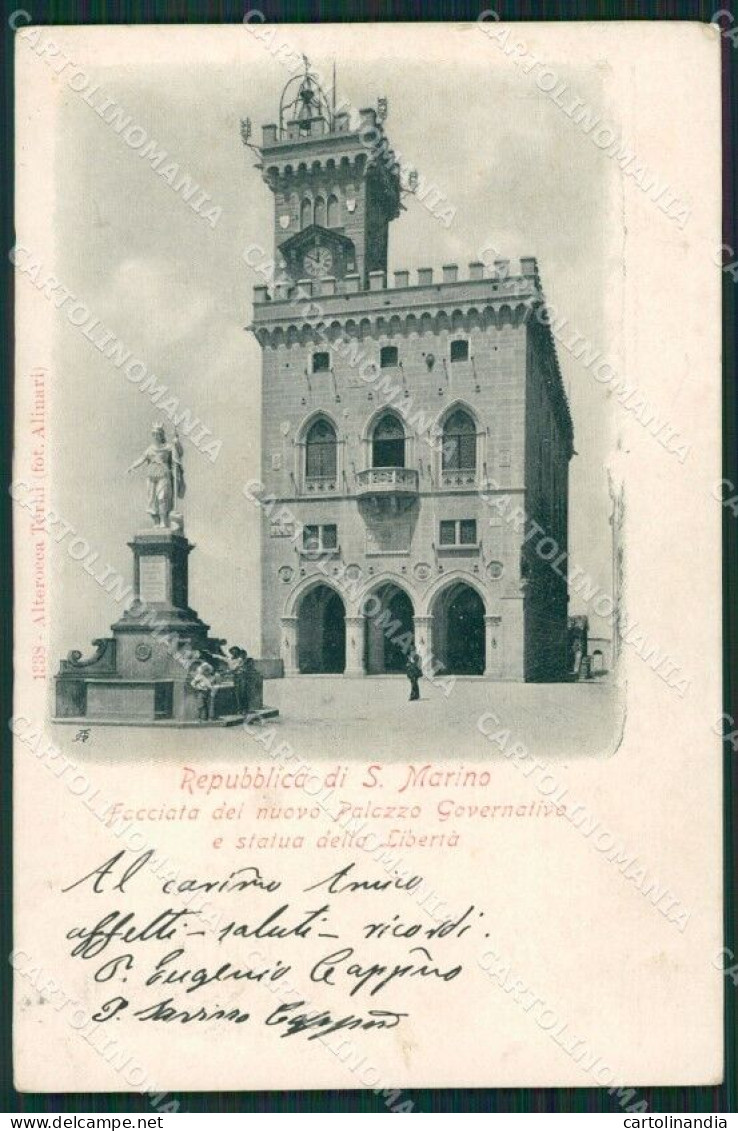 San Marino Alterocca 1338 Palazzo Governativo Cartolina MQ5326 - Saint-Marin