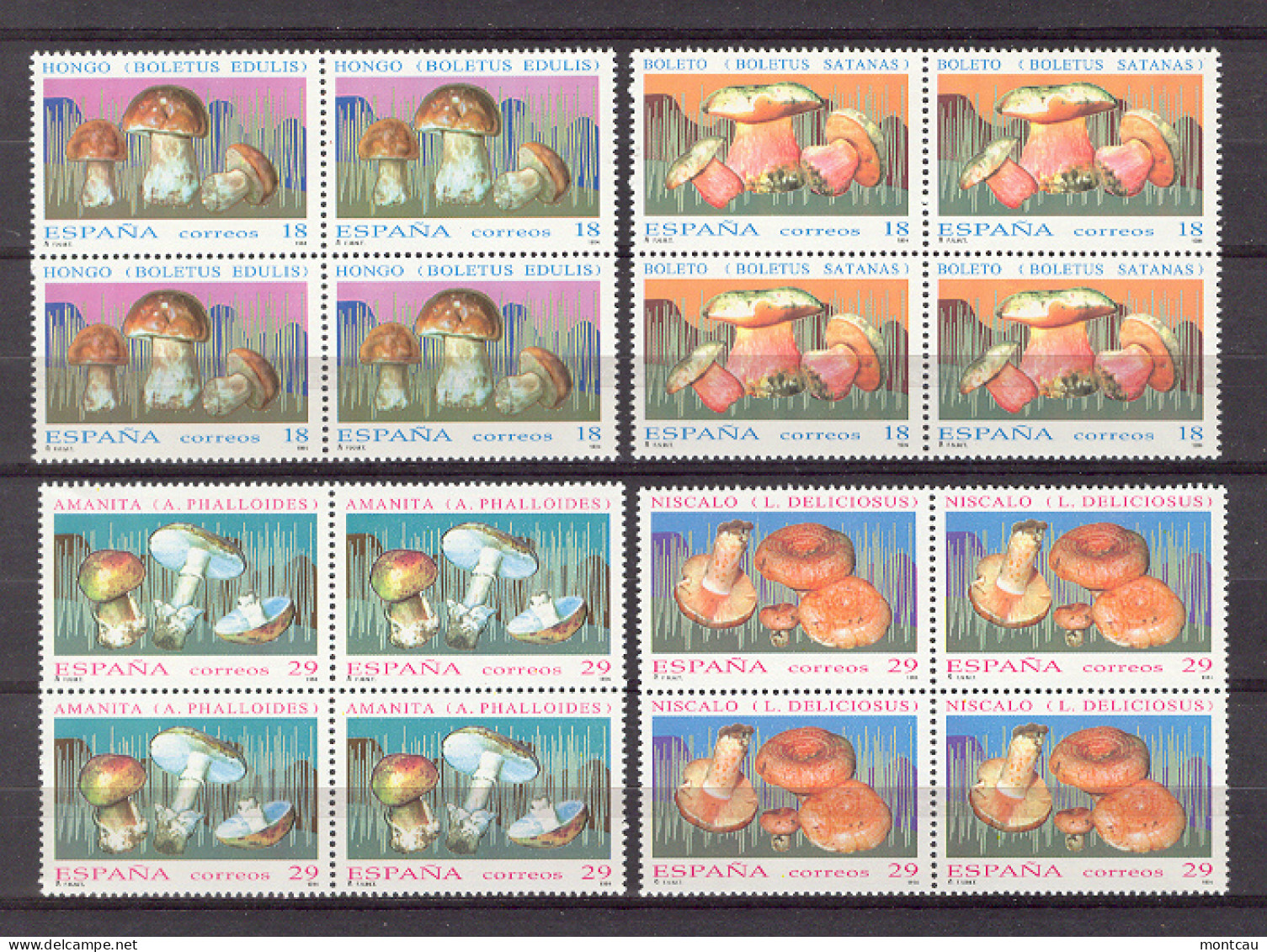 Spain 1994. Micologia Ed 3279-82 Bloque (**) - Unused Stamps