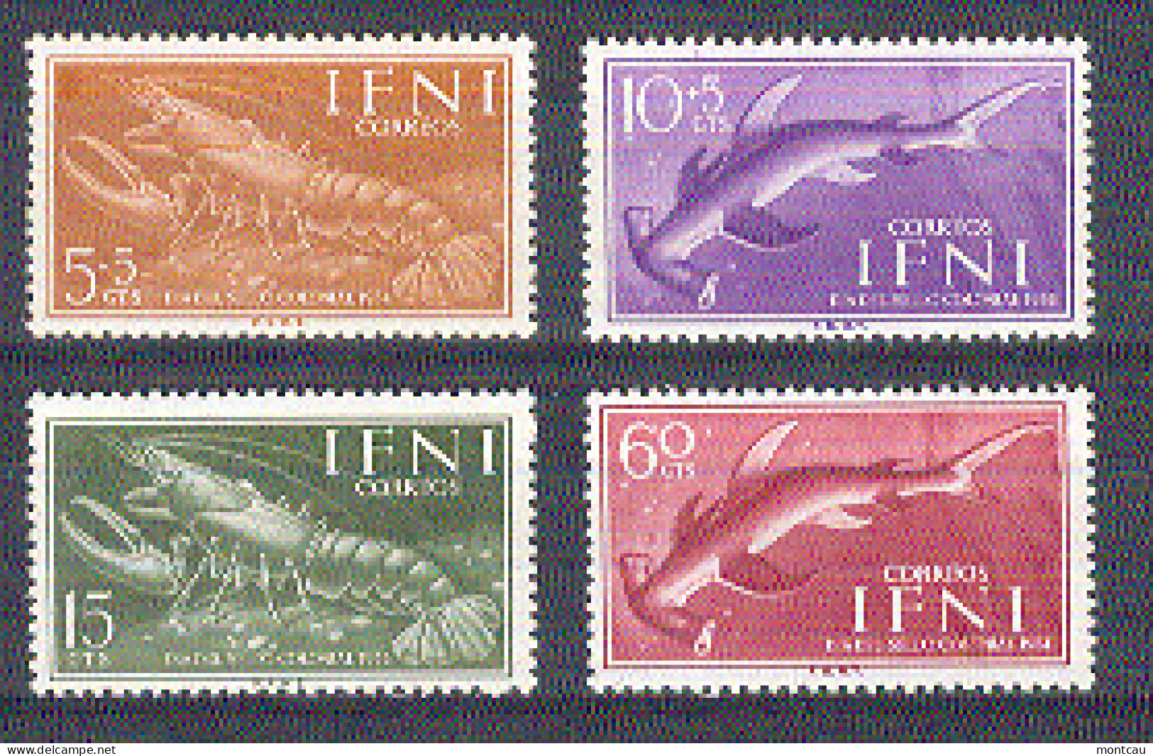 Ifni 1954 - Dia Del Sello, Fauna - Ed 118-21 (**) - Knaagdieren