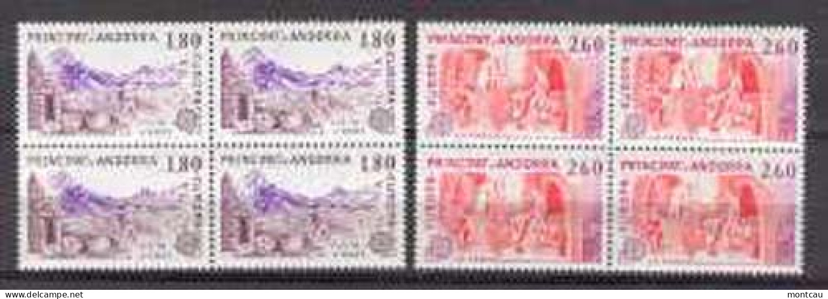 Andorra -Franc 1983 Europa. Y=313-14 E=334-35 (**) Bl - 1983