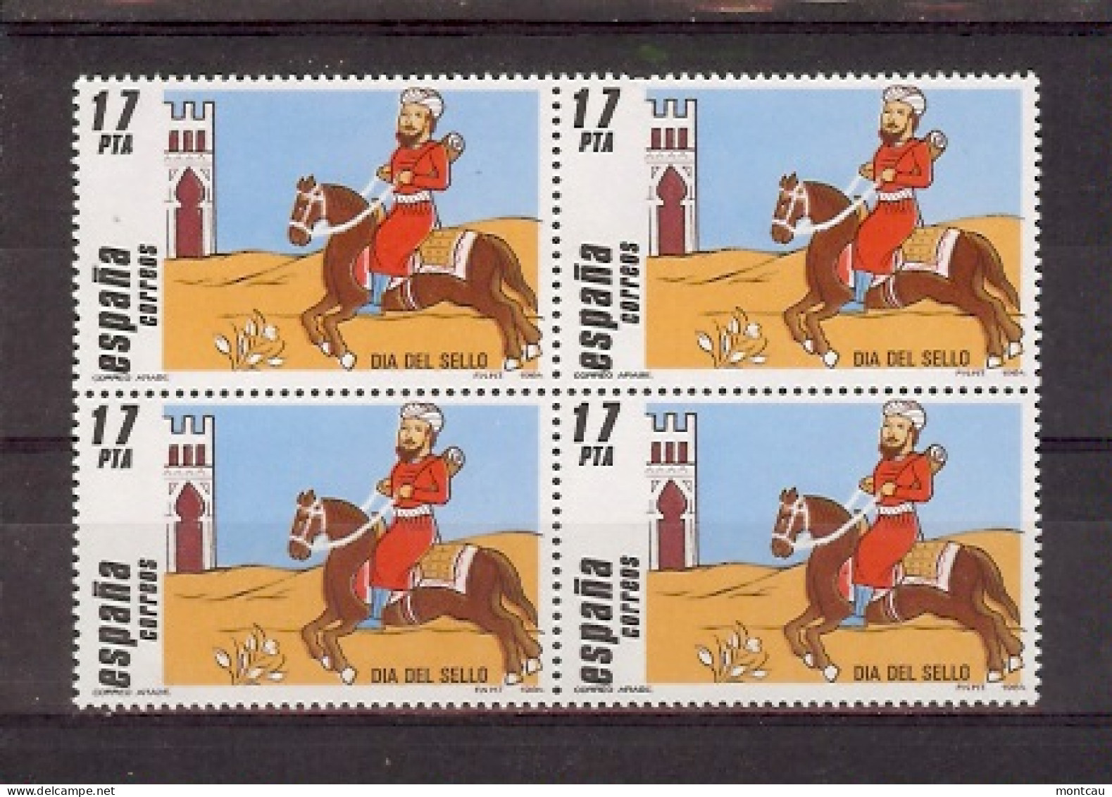 Spain 1984 - Dia Del Sello Correo Arabe Ed 2774 Bloque - Día Del Sello