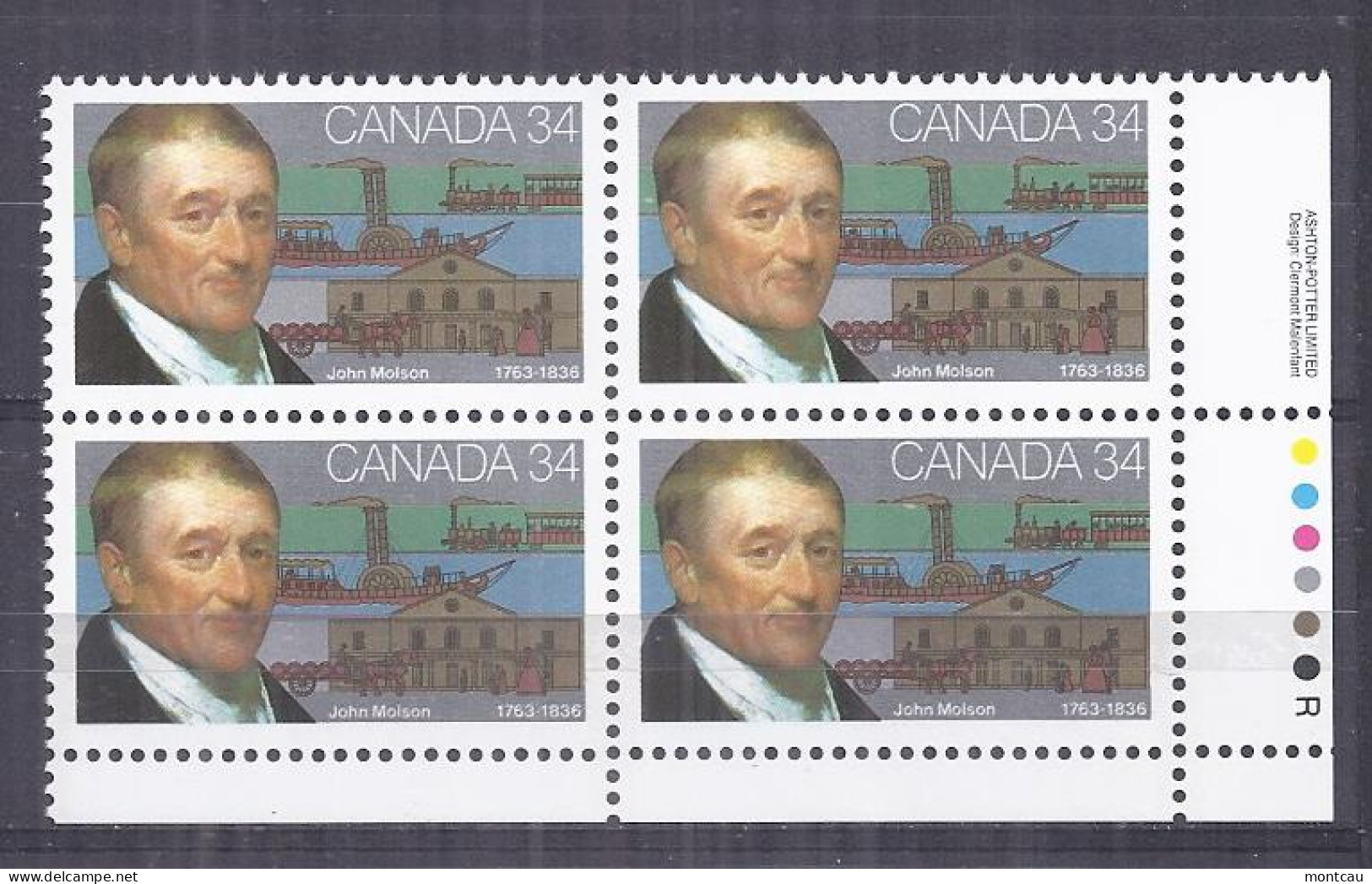 Canada 1986. John Molson . Sc=1117 (**) - Unused Stamps