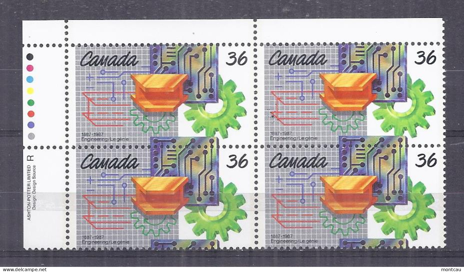 Canada 1987. Inst. Ingenieros . Sc=1134 (**) - Ungebraucht