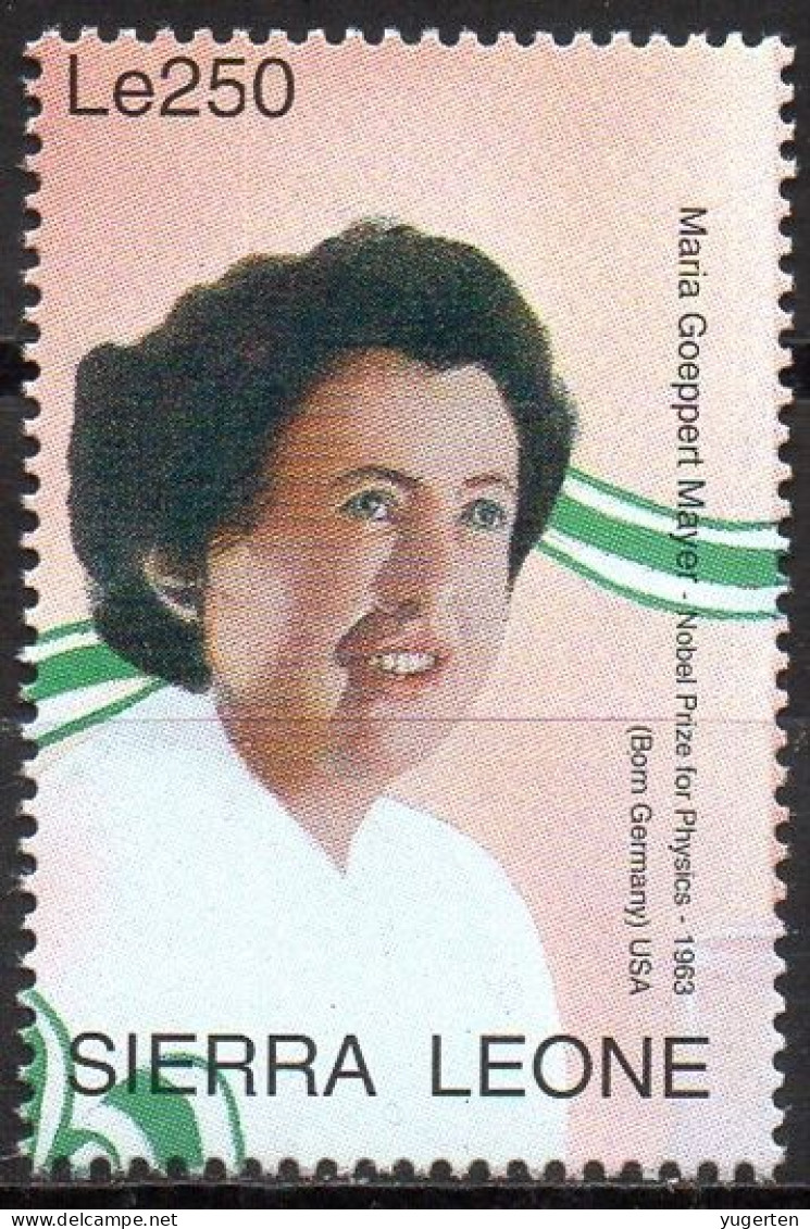 SIERRA LEONE - 1v - MNH - Maria Goeppert Mayer - Physics Nobel Prize Nobelpreis Física Physique - Germany - Nobel Prize Laureates