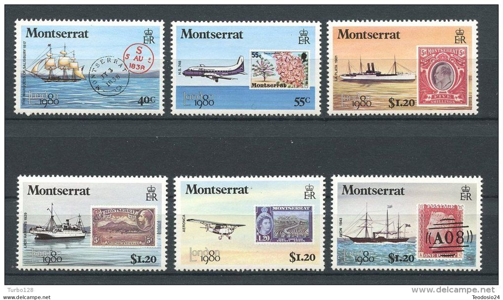 MONSERRAT 1980  Yt 418/423 ** - Montserrat