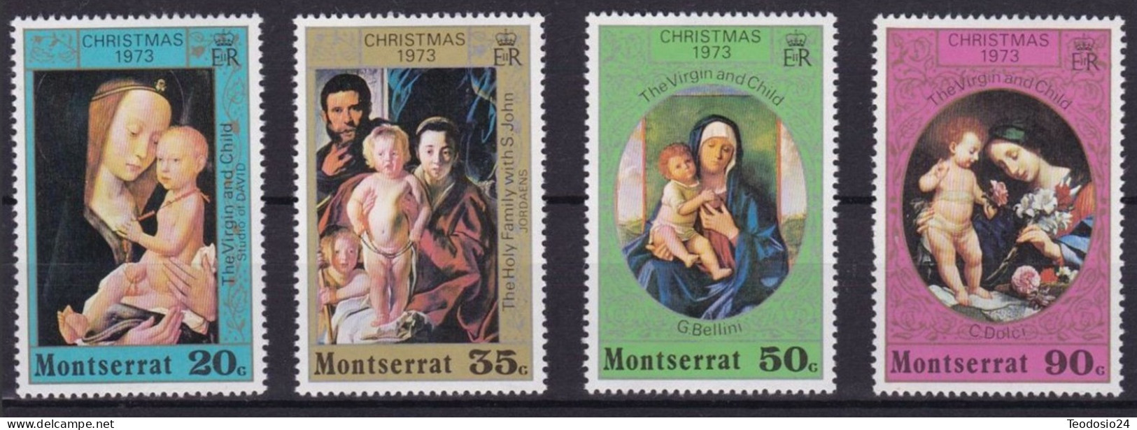 Montserrat 1973 Mi: 295-298 Y&T: 296-299 ** Christmas  - Navidad - Montserrat