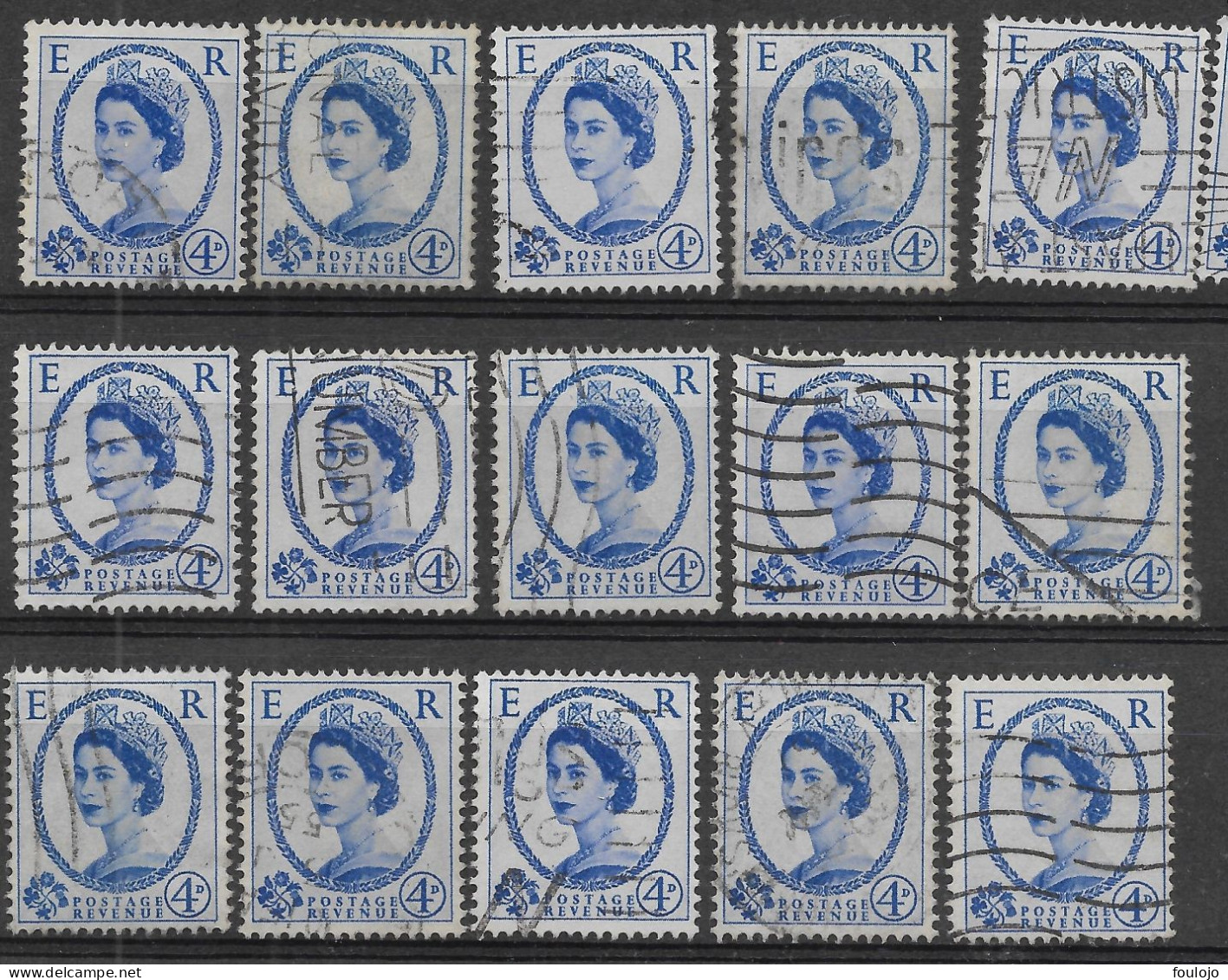 268 (15x) Used -Thanks Looking At Thr Scan (Carte 4) - Used Stamps