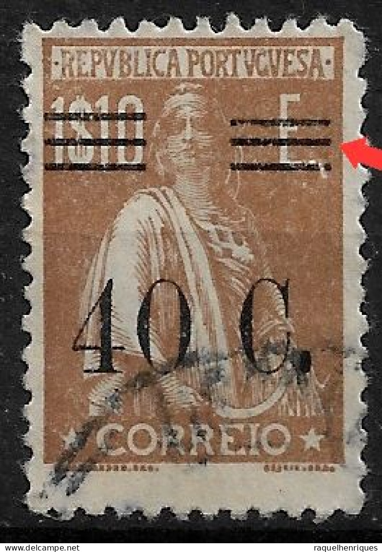 PORTUGAL 1928-29 CERES COM SOBRETAXA 40c/1.10Esc.VAR. VIII USED (NP#94-P37-L8) - Gebruikt