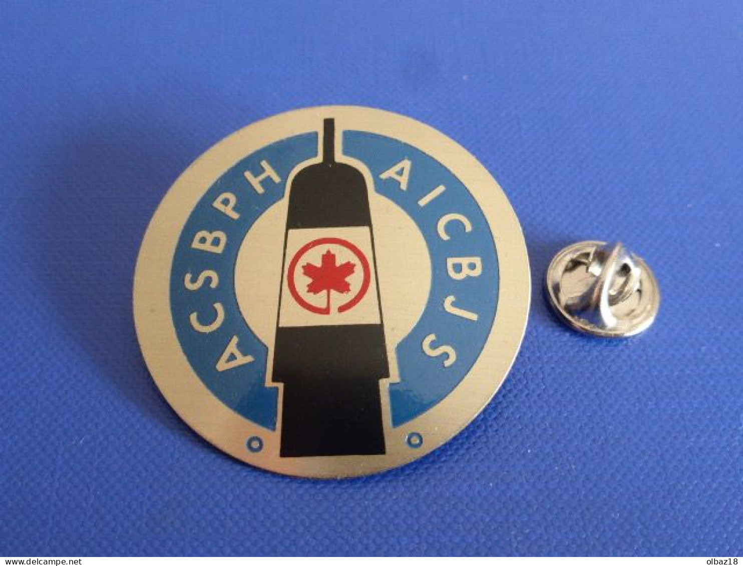 Pin's Air Canada Curling - ACSBPH AICBJS Silver Broom - Sports D'hiver - Compagnie Aérienne Avion (BB65) - Luftfahrt