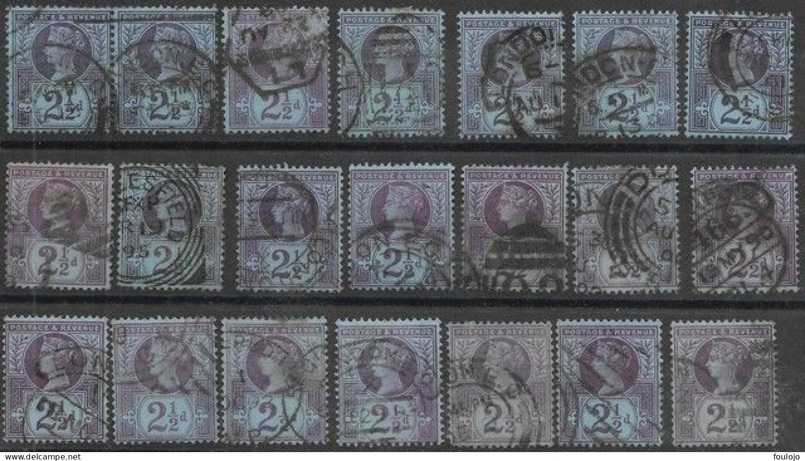 95 (21x) Used -Thanks Looking At Thr Scan (Carte 6) - Used Stamps