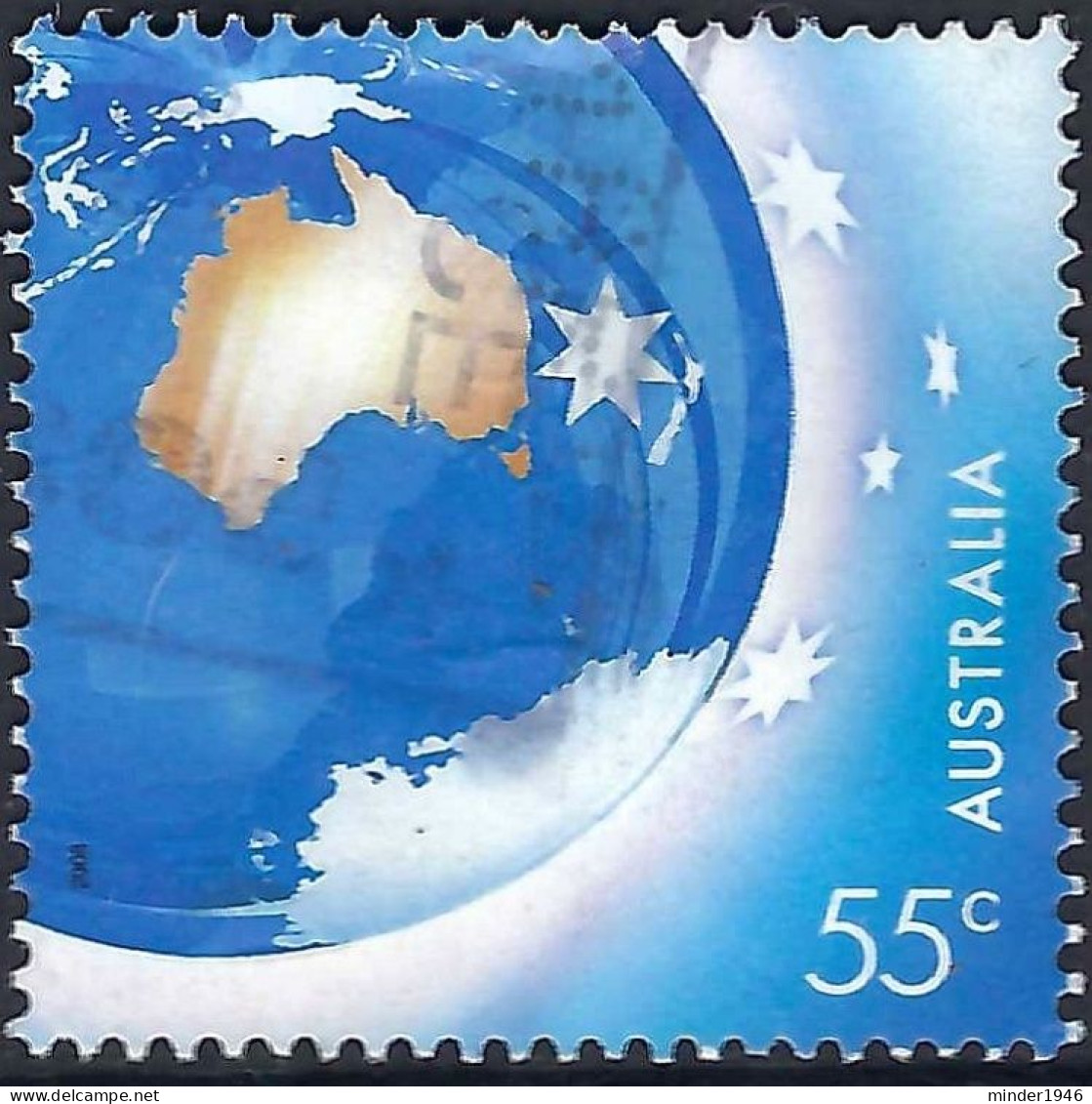 AUSTRALIA 2008 55c For Every Occasion-Earth & Map Of Australia FU - Used Stamps