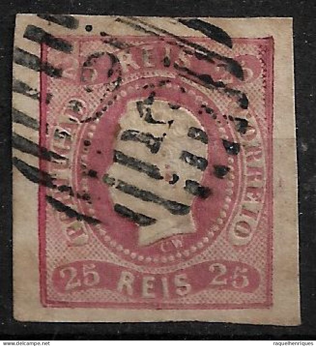 PORTUGAL 1866-67 D. LUIS I FITA CURVA CARIMBO 56 USED (NP#94-P37-L9) - Usado