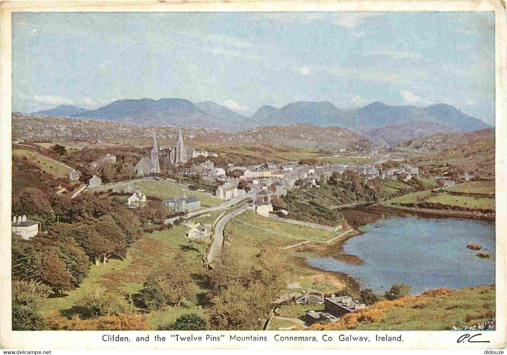 Irlande - Galway - Connemara - Clifden And The Twelve Pins Mountains - Aerial View - Vue Aérienne - CPM - Voir Scans Rec - Galway