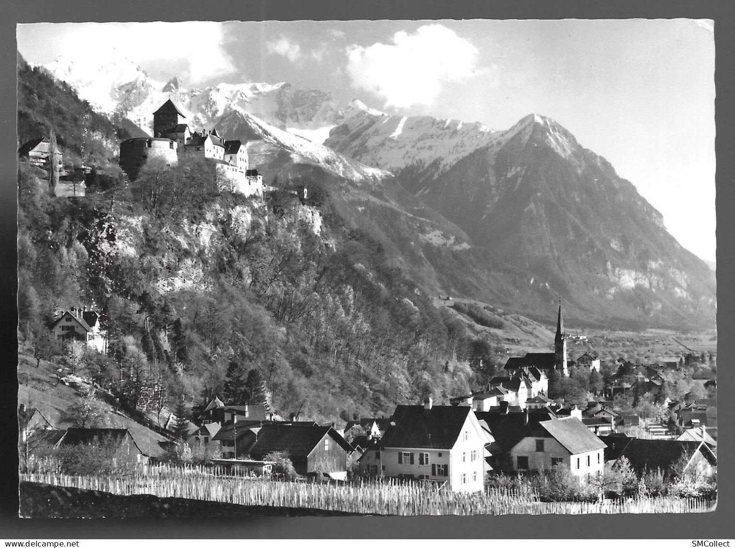 Schloss Vaduz Mit Rappenstein Und Falknis. Carte Inédite (A18p41) - Liechtenstein