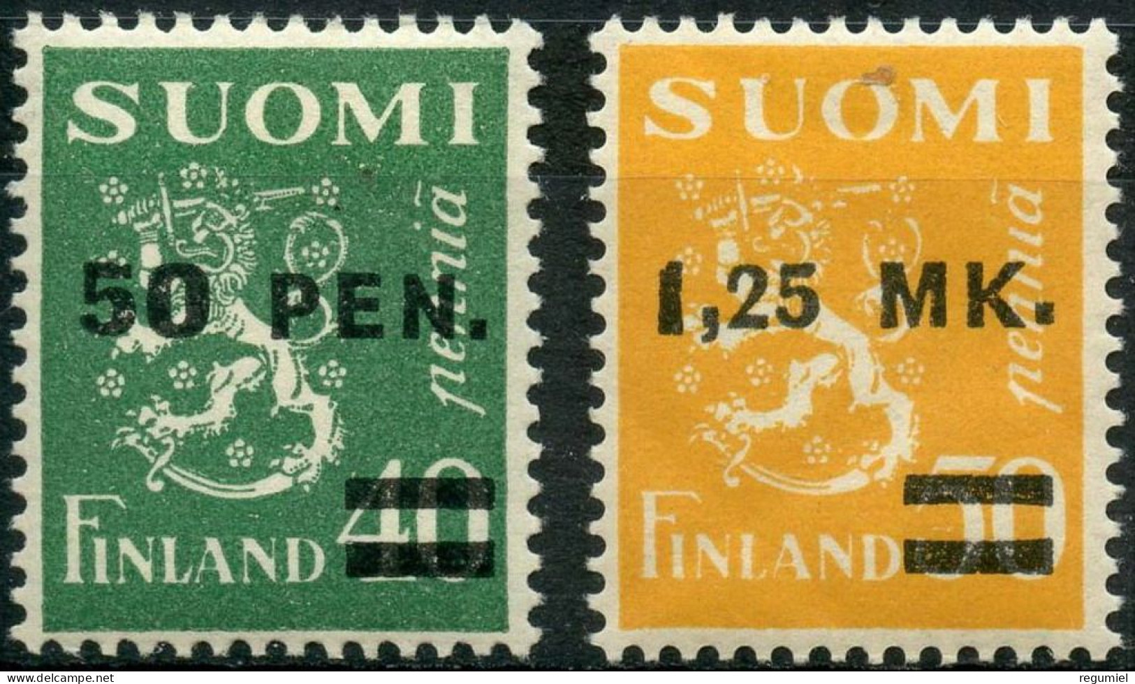 Finlandia 0168/169 * MNH. 1931. Charnela - Unused Stamps