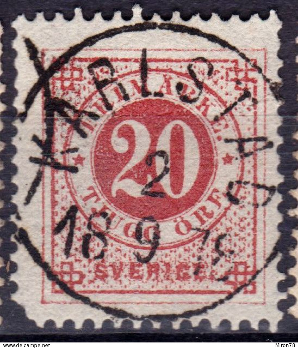 Stamp Sweden 1872-91 20o Used Lot23 - Gebruikt