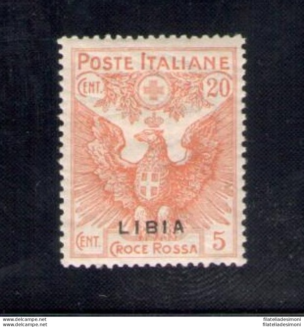 1916 LIBIA, N. 16c - Soprastampa In Basso - MNH** - VARIETA' - Libya